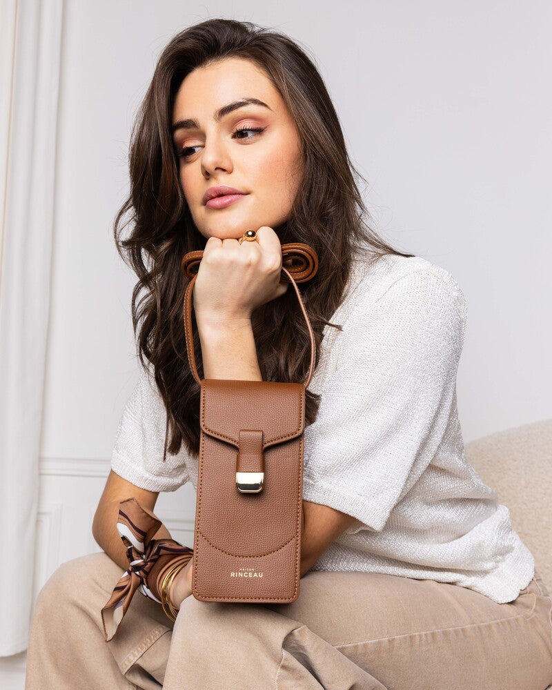 Le Porte-Téléphone Dianna - Camel Grainé